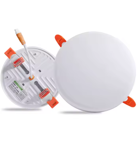 panel led redondo frameless incrustar