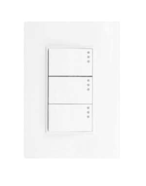 INTERRUPTOR TRIPLE CONMUTABLE BLANCO PLUS